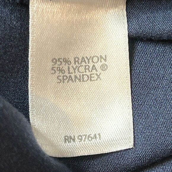 J Jill Wearever Collection Floral Tunic Size M Blue Flowers Longline Stretch - Picture 6 of 6